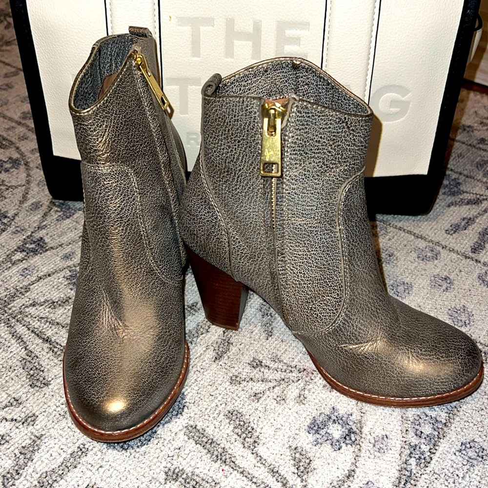 Joie bronze short booties